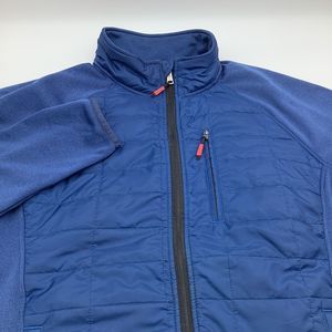 Orvis Mens Long‎ Sleeve Full Zip Jacket Blue Size Large